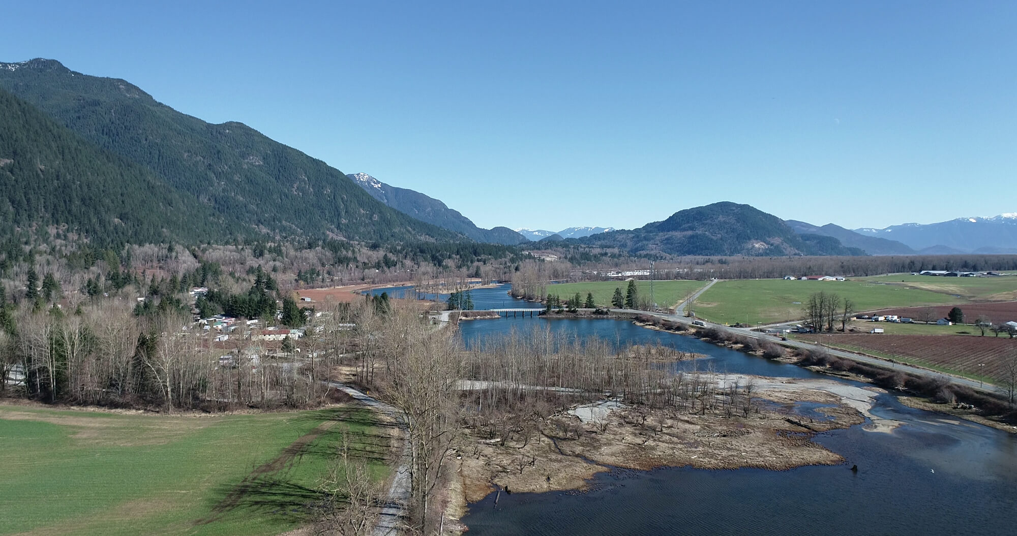 Panoramic image of Deroche, BC