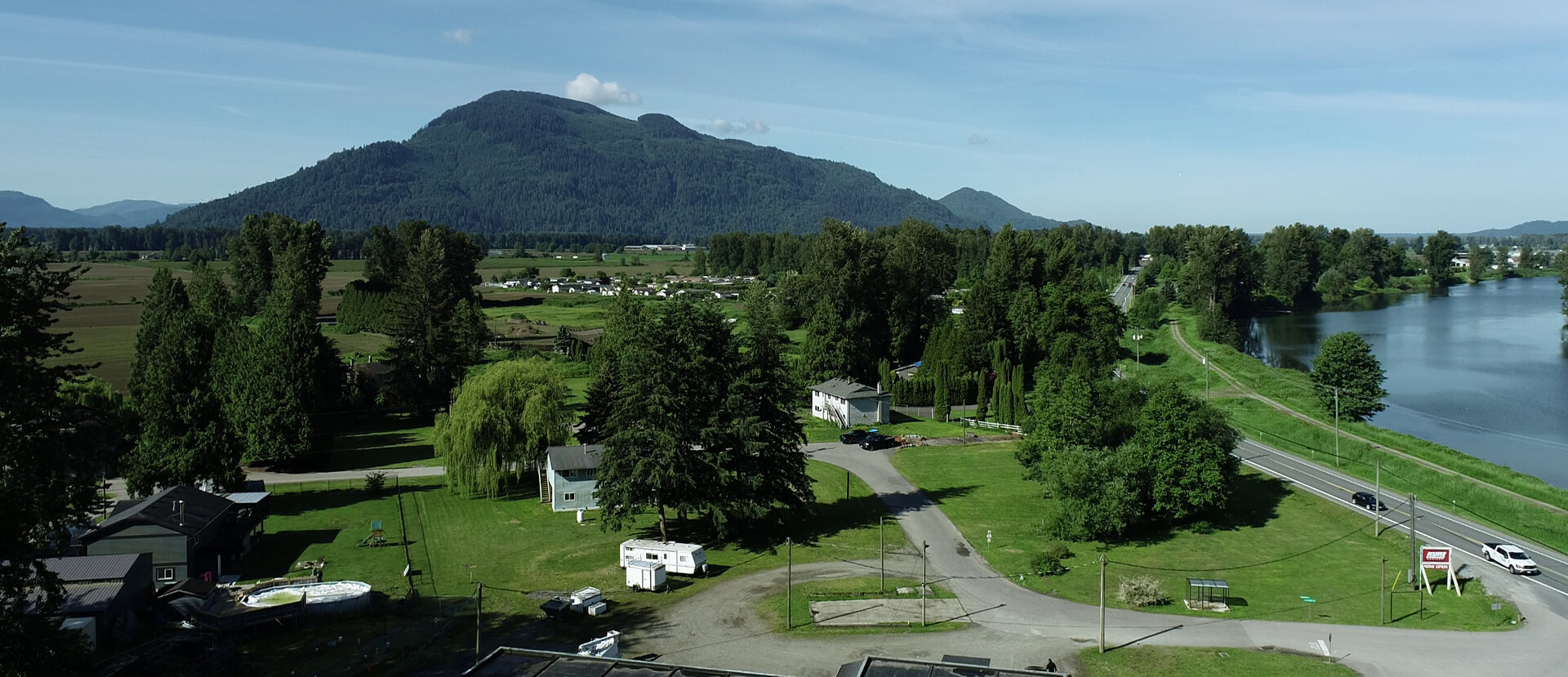 Aerial view of Deroche